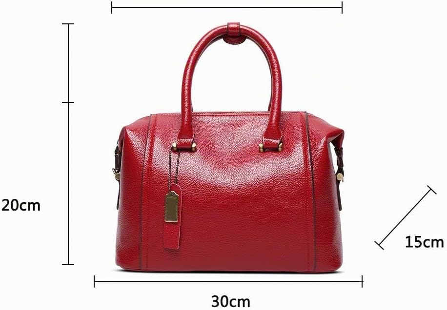 Coolives Damen Tasche Handtasche Henkeltasche aus PU-Leder Boston Umhängetasche Schultertasche Elega