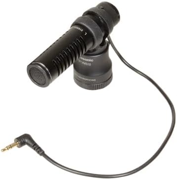 Panasonic VW-VMS10E-K Stereo-Mikrofon mit 3,5 mm Klinke, Schwarz