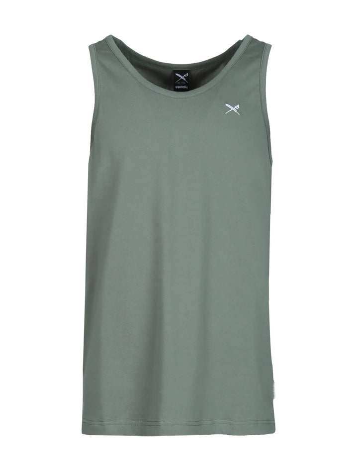IRIEDAILY Herren Tank Top MINI Flag Bio-Baumwolle Regular Fit S Jungle Green, S Jungle Green