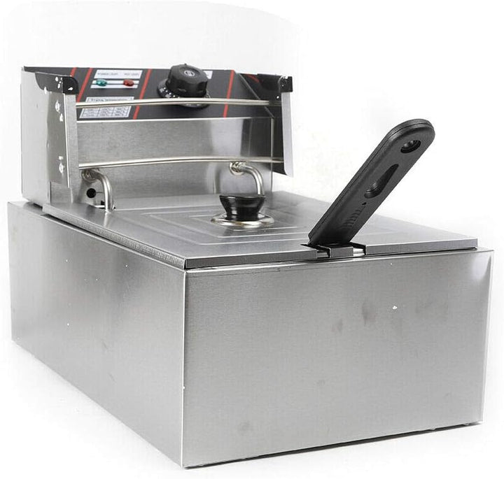 Friteuse 5,5 L,fritteuse mit öl Temperaturbereich 60-200℃, deep fryer Wattleistung 2500W,Elektrische