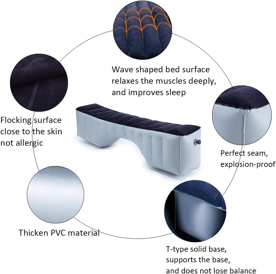 FMS SUV Auto Reise aufblasbare Matratze aufblasbare Matratze Auf der Rücksitzlücke Matratzenauflage,
