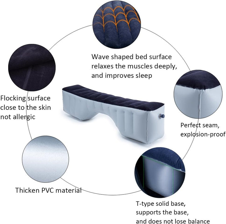 FMS SUV Auto Reise aufblasbare Matratze aufblasbare Matratze Auf der Rücksitzlücke Matratzenauflage,
