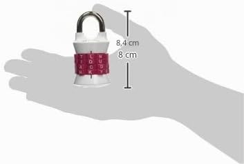 Master Lock Vertikal zurücksetzbar Wort Kombination Vorhängeschloss, 1535DWD Pack Of 1, Pack Of 1