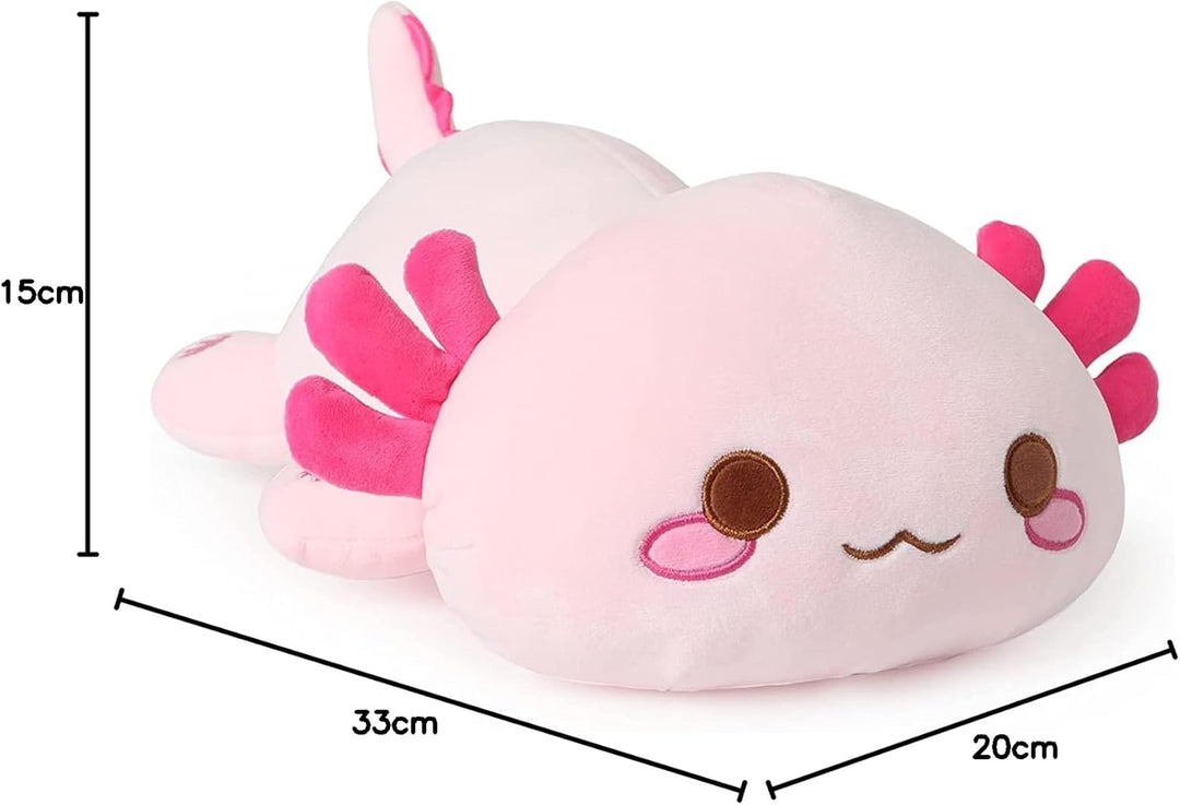 shownicer Plüschtier Axolotl Kuscheltier Stofftier Kawaii Axolotl Plüsch Kissen Spielzeug Wurfkissen