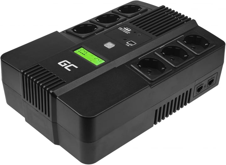 Green Cell® UPS USV Unterbrechungsfreie Stromversorgung 800VA (480W) mit Überspannungsschutz 230V Li