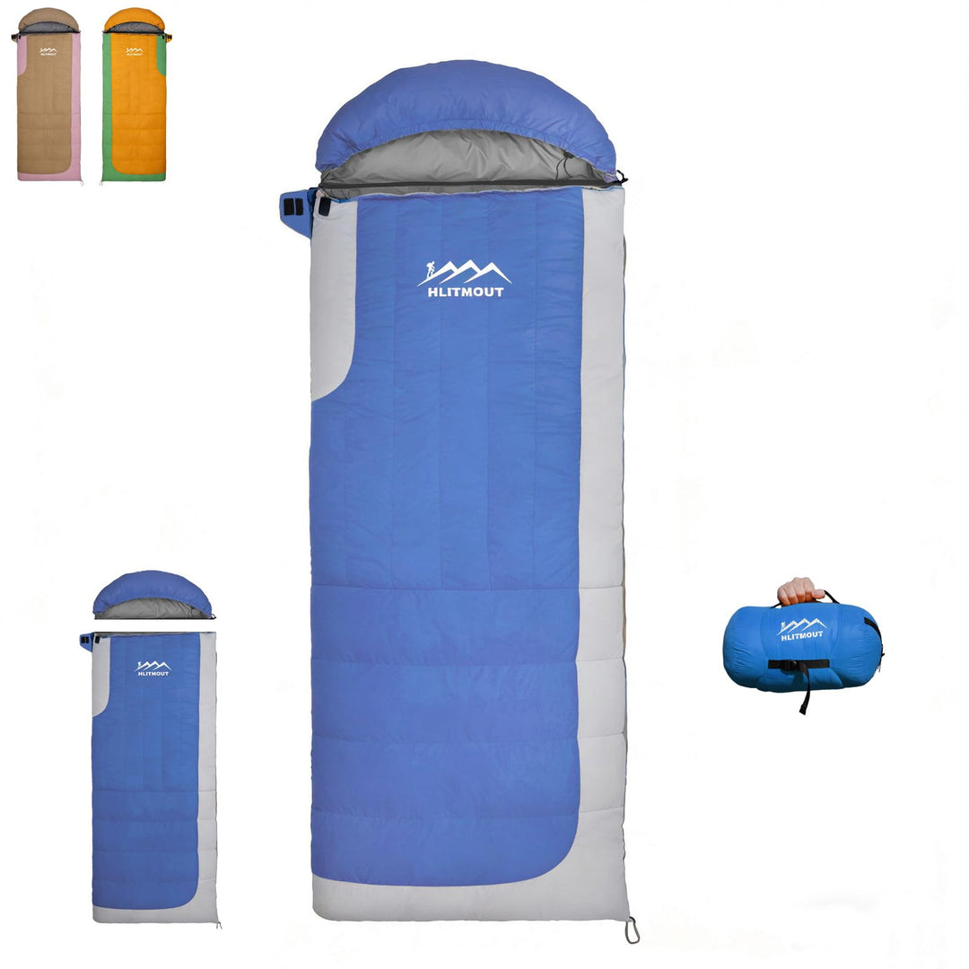 Daunen Deckenschlafsack, Leichter Kleiner Kompakt Schlafsack für 3~4 Jahreszeiten Camping, Wandern u