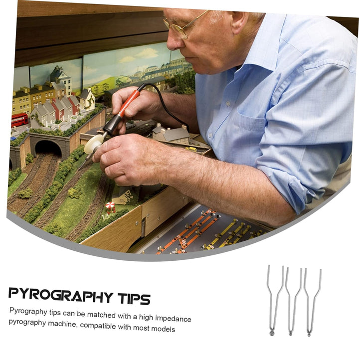 OSALADI 15 Stk Pyrograph-Stiftspitze Stippling-Kit Profiwerkzeuge Lederwerkzeuge Holzbrenner tipps H
