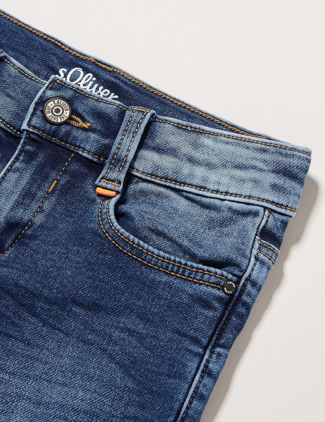 s.Oliver Jungen Jeans Bermuda, Brad Slim Fit 92 Blau, 92 Blau