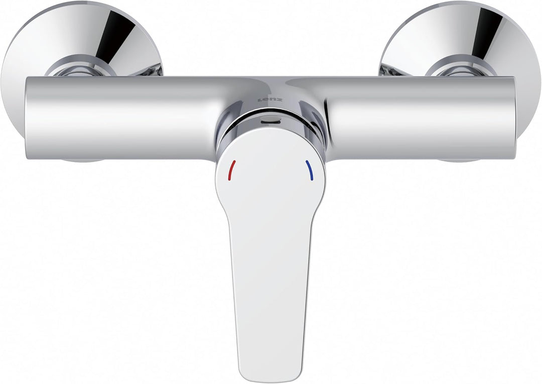 Lenz Brausearmatur MOLA in chrom – hochwertige und moderne Brausearmatur – mit keramischer Markenkar