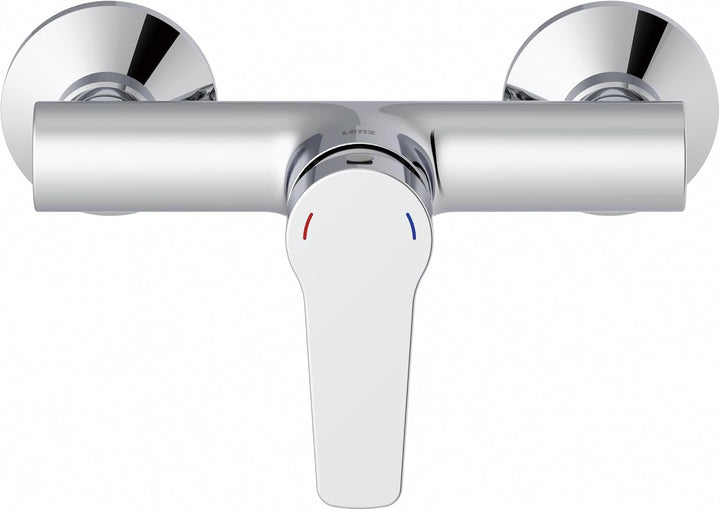 Lenz Brausearmatur MOLA in chrom – hochwertige und moderne Brausearmatur – mit keramischer Markenkar