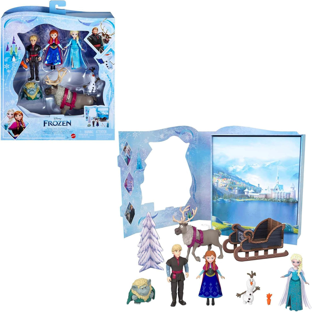 Disney Die Eiskönigin - Märchen-Set mit 6 spielerischen Lieblingsfiguren, interaktiver Verpackung un