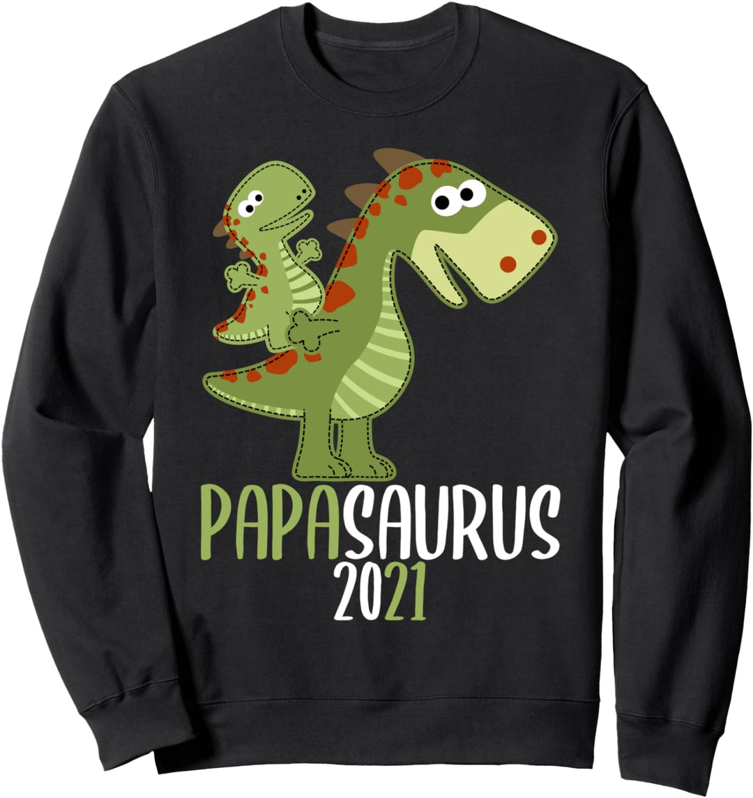 Papasaurus Dinosaurier Vater Papa Sohn Tochter Partnerlook Sweatshirt