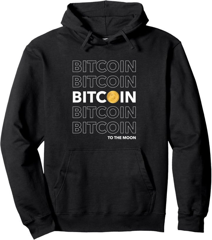 Lustige Bitcoin Kryptowährung zum Mond Meme Krypto Hodler Pullover Hoodie