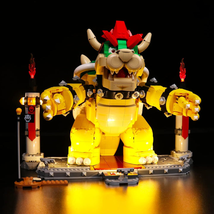 BrickBling Led Licht Set für Lego 71411 Super Mario Der mächtige Bowser, Led Beleuchtungs Set für Le