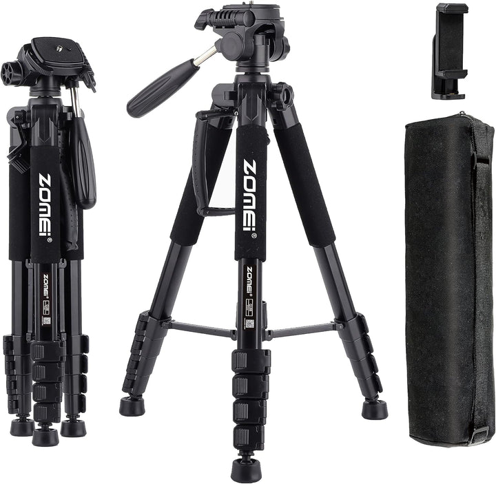 ZOMEi 188cm Stativ Heavy Duty Tall Tripod Stand, Professional Travel Video Tripod Kompatibel mit DSL