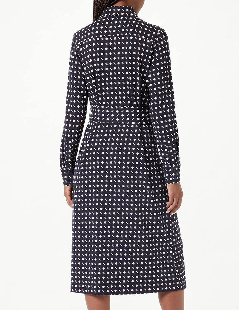 Seidensticker Damen Blusen Kleid - Fashion - Regular Fit - tailliert - Bügelleicht – Langarm 36 Dunk