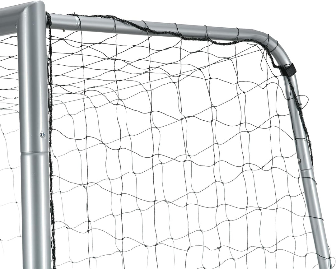 SPORTNOW Fussballtor mit PE-Netzgewebe, Fussball-Tor für Kinder und Erwachsene, Stahl, PE, für Garte