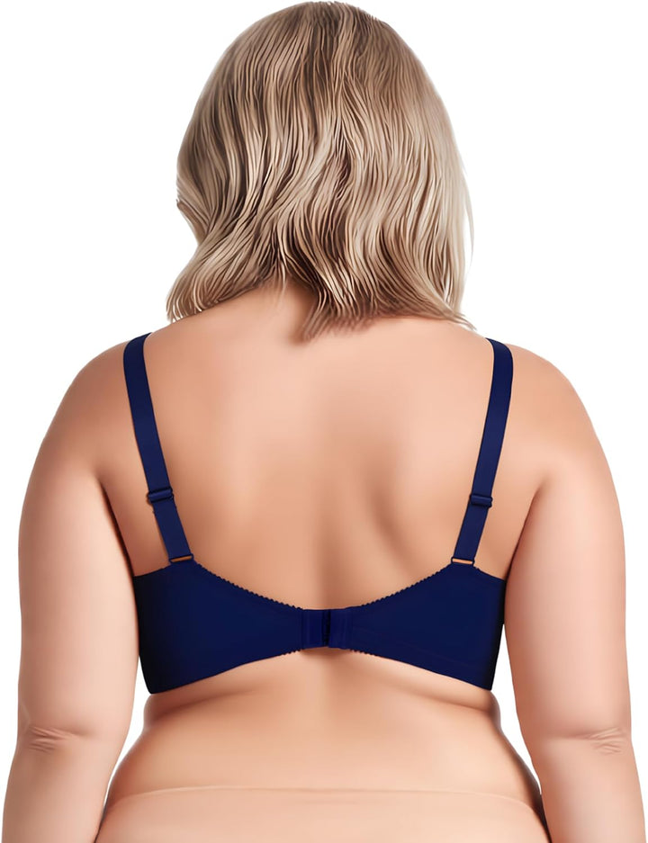 Curve Muse Damen Übergrösse Minimizer Ungefüttert Kabellos Spitze Vollständige Abdeckung BHS 75B Mar