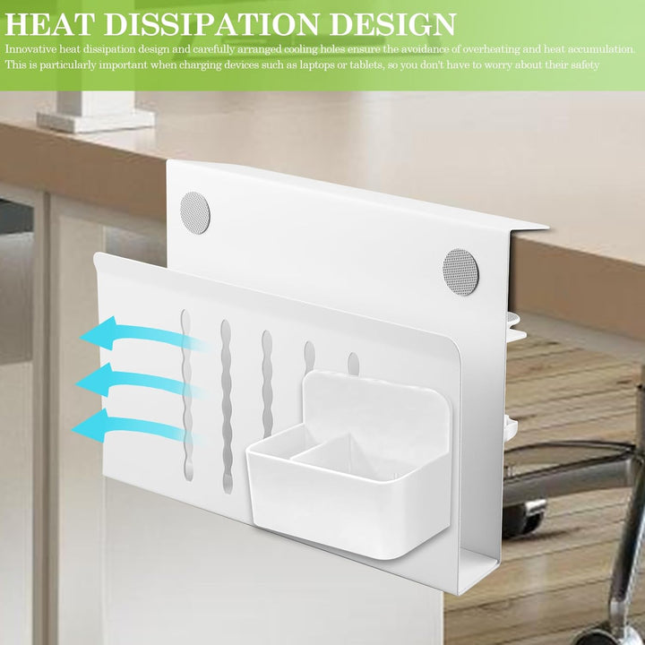 Schreibtisch Seitenaufbewahrung, Desk Side Storage mit Stifthalter, PC Halterung Seite Schreibtisch,