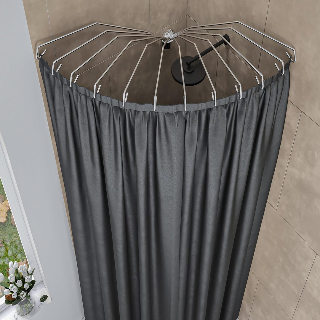Sealskin Umbrella Duschvorhangstangen-Set Chrom, Duschvorhangstange
