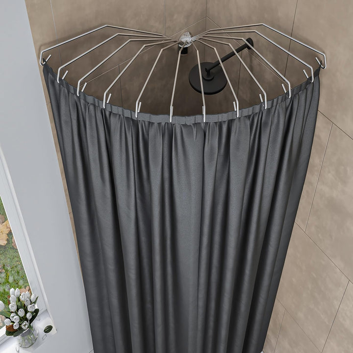 Sealskin Umbrella Duschvorhangstangen-Set Chrom, Duschvorhangstange