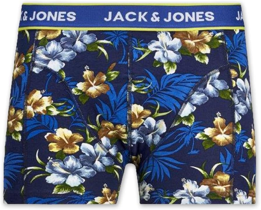 JACK & JONES Herren Unterhosen 5er Set Pack Männer Boxershorts Weiss schwarz blau grau Trunks 122048