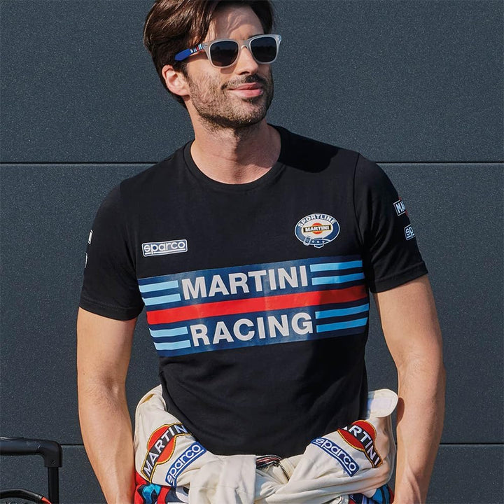 SPARCO 01274MRBI3L Racing T-Shirt, Weiss
