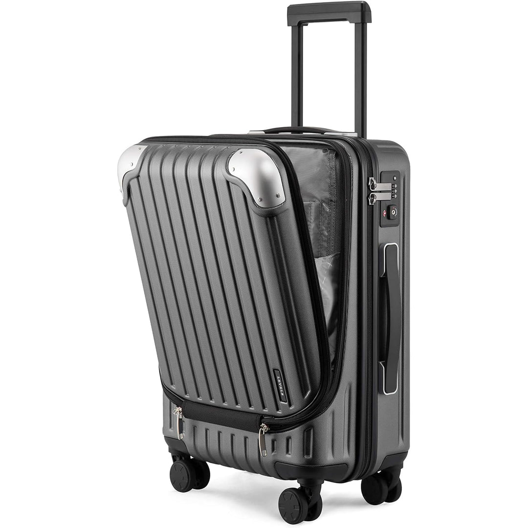 LEVEL8 Koffer Trolleys Hartschalen Leicht ABS+ PC Handgepäck Hartschalen-Koffer Trolley Rollkoffer R