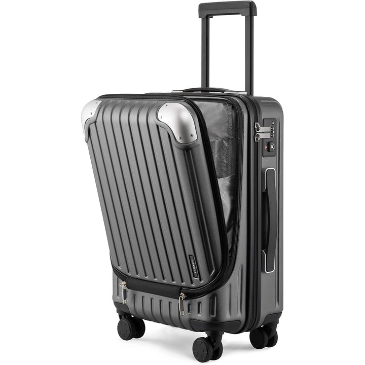 LEVEL8 Koffer Trolleys Hartschalen Leicht ABS+ PC Handgepäck Hartschalen-Koffer Trolley Rollkoffer R