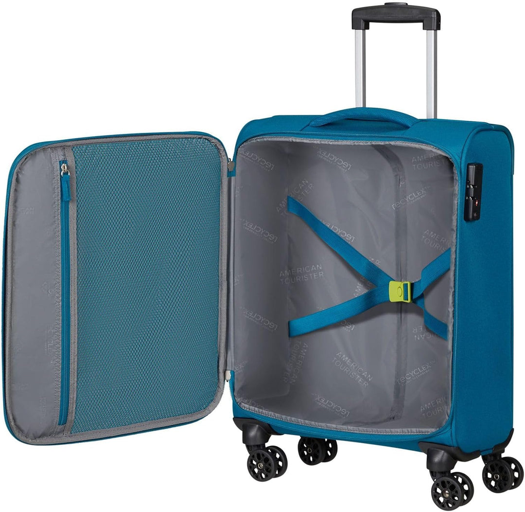 American Tourister Hyperspeed - Spinner S, Handgepäck, 55 cm, 37 L, Türkis (Deep Teal) Türkis (Deep