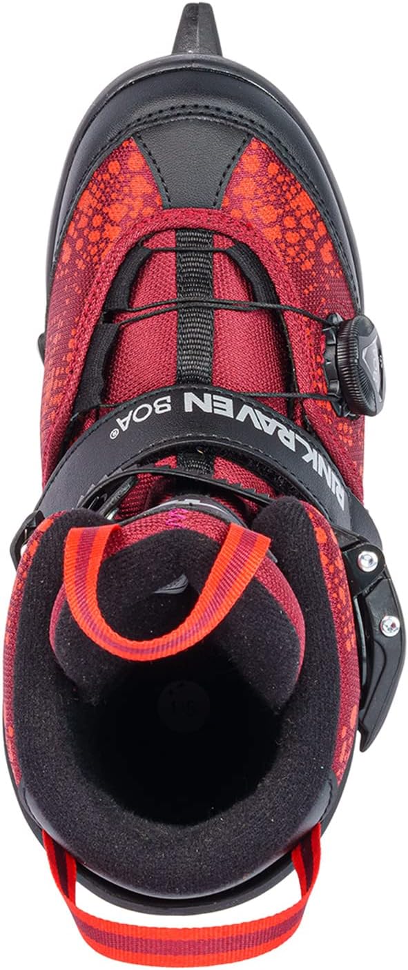 K2 Skates Jungen Schlittschuhe Rink Raven Ice Boa, black-blue, 25G0310 S (EU: 29-34 / UK: 10-1 / US: