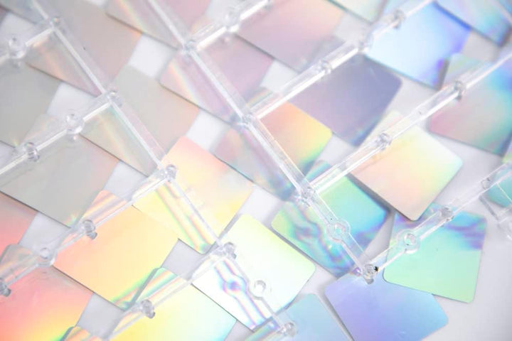 Kate Shimmer Wall Panels Pailletten Helles Silber Wand Pailletten Hintergrund Party Panels für Party
