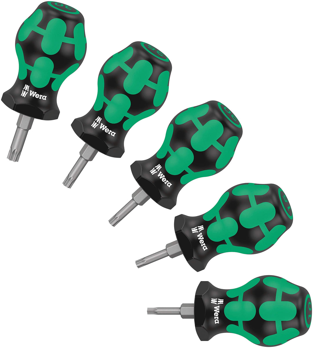 Wera '05008876001 Stubby Set TX 1 Schraubendreher-Satz, 5-teilig, Stubby Set TX 1