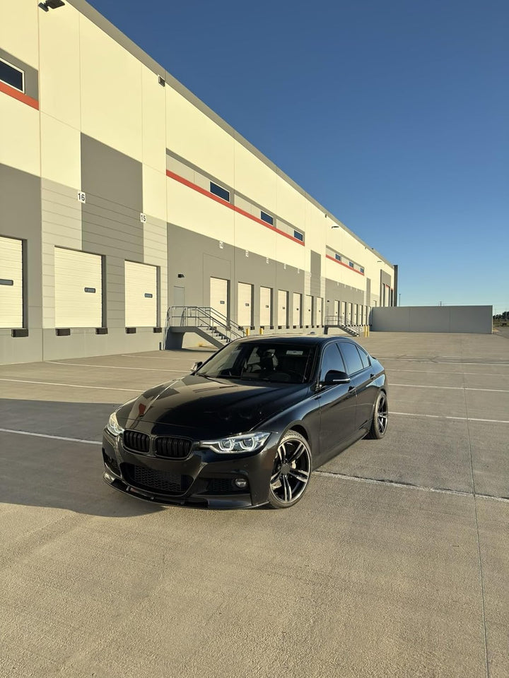 Kühler- Sport- Front- Doppel- Rippen- Grill Schwarz Matt Eintragungsfrei Set