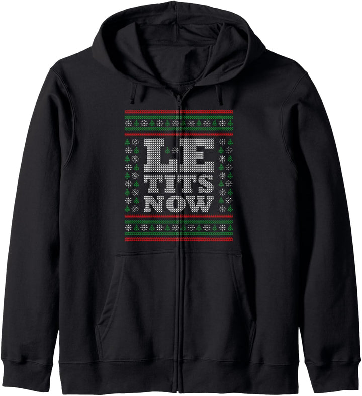 Le Tits Now Hässlicher Pullover Weihnachten Lass es Schnee weihnachten Kapuzenjacke