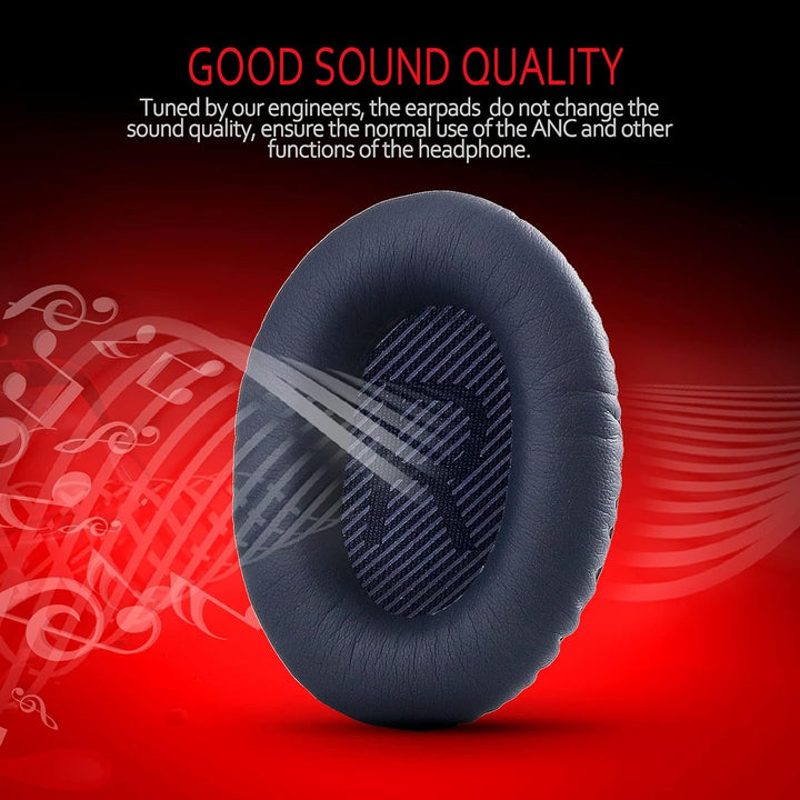 Premium Ohrpolster Ersatz für Bose Kopfhörer Ohrpolster kompatibel mit Bose QuietComfort 35 II / QC3