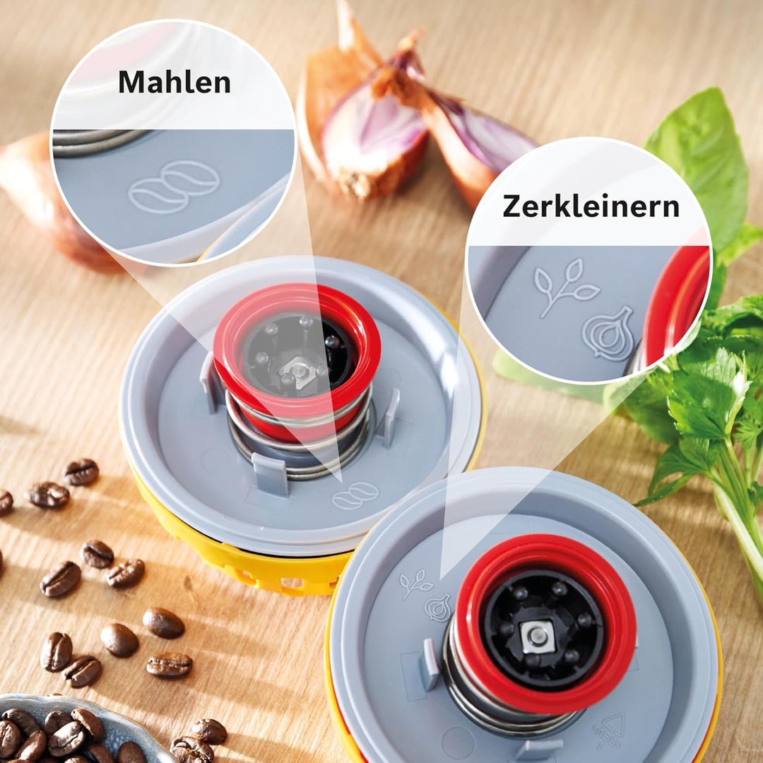 Bosch Zerkleinerer Set MUZS68CG, Zubehör passend für Küchenmaschine Serie 6, Serie 8, OptiMUM, Zerkl