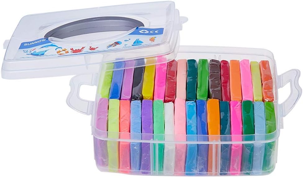 Polymer Clay Set - 36 Farben 900g/1.98LB Polymer Clay Ofen Backen Lehm Figur DIY Basteln & Modellier