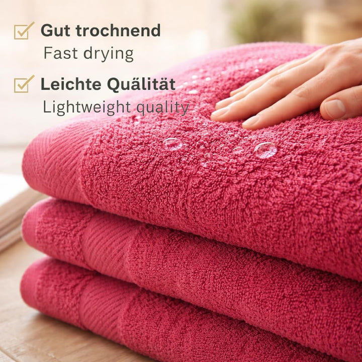 Betz Handtuch 10er Pack Handtücher Set Palermo Grösse 50x100 cm 100% Baumwolle - gut trocknend, leic