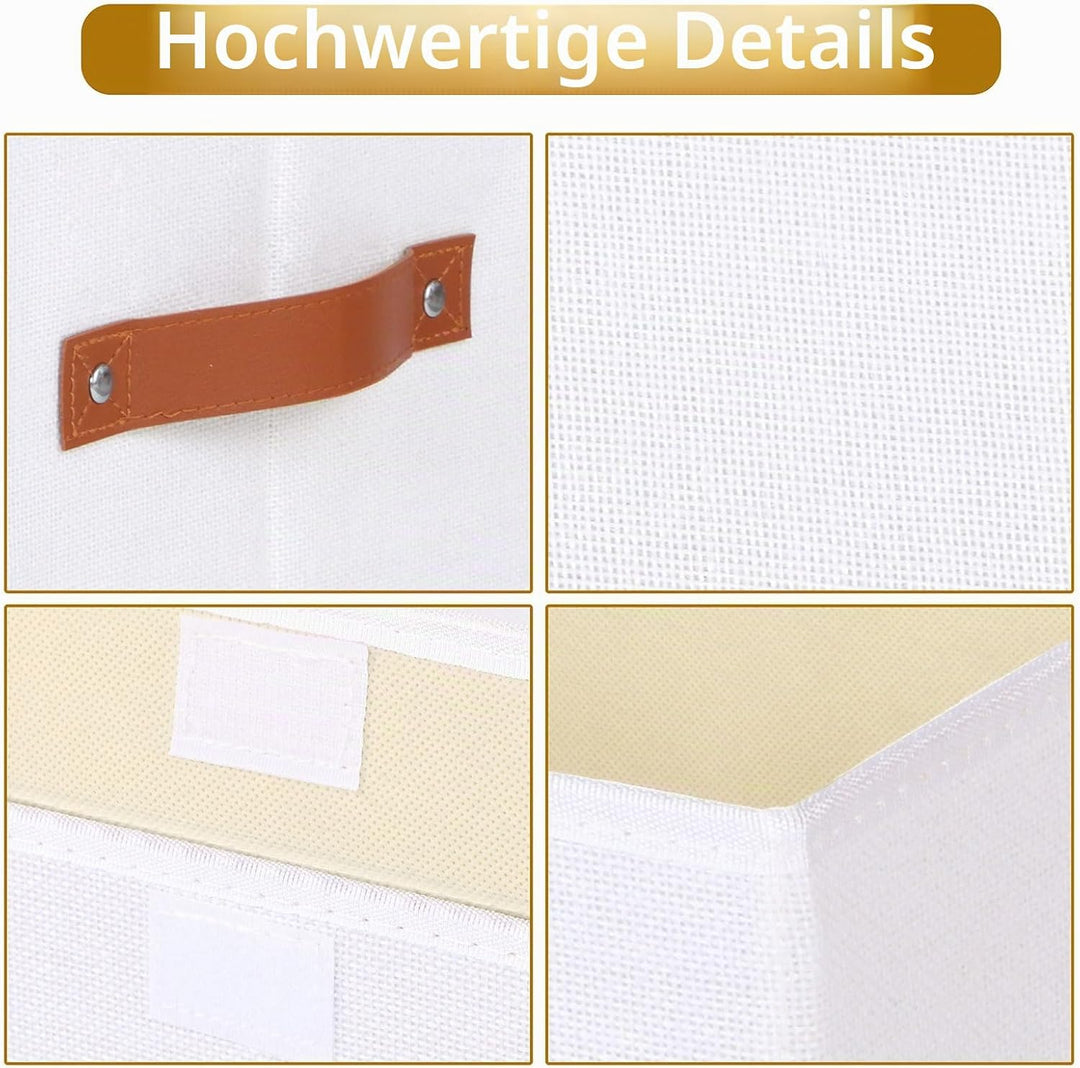 Aufbewahrungsbox mit Deckel Stoff, Schrank Organizer Kleiderschrank, Aufbewahrungsboxn mit Fenster,