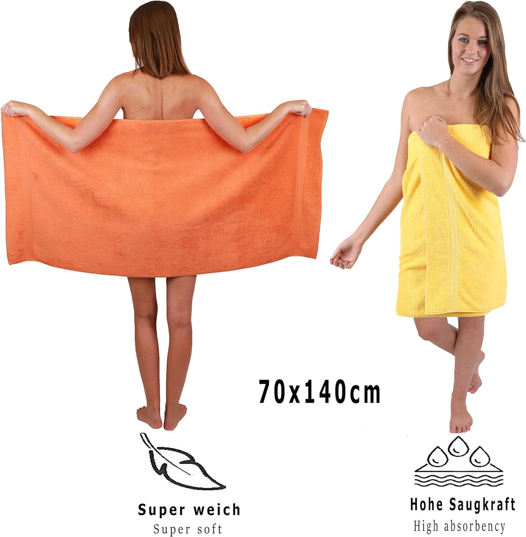 Betz 10-TLG. Handtuch-Set Classic 100% Baumwolle 2 Duschtücher 4 Handtücher 2 Gästetücher 2 Seiftüch