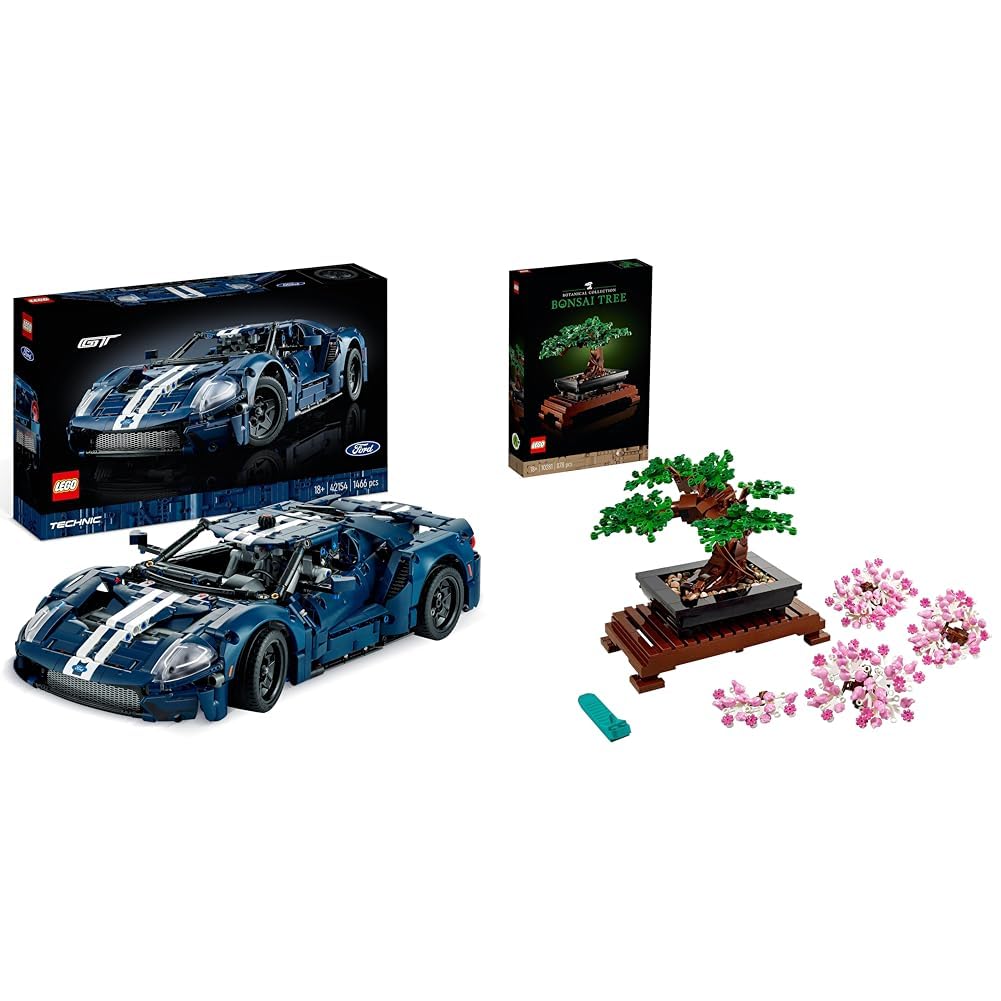 LEGO Technic Ford GT 2022 Auto-Modellbausatz für Erwachsene im Massstab 1:12 mit authentischen Detai