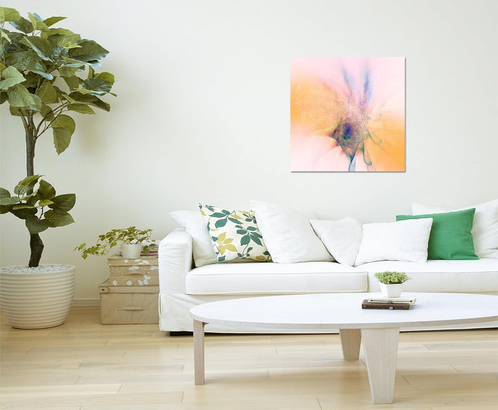 Paul Sinus Art Modernes Wandbild Abstrakt025_60x60cm Abstrakte Kunst Kunstdruck auf Leinwand Zeitlos