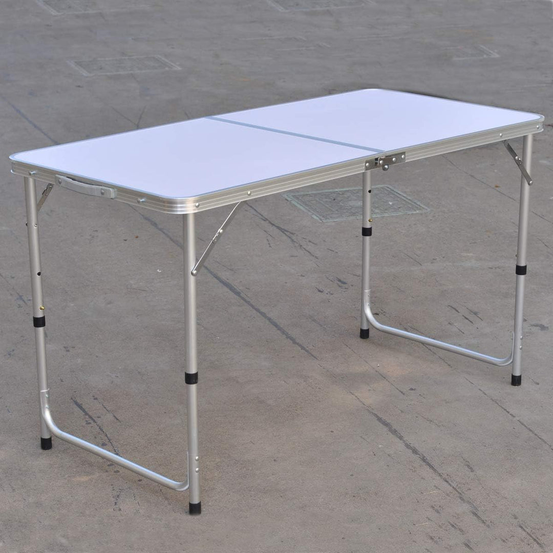 Klappbarer Campingtisch für drinnen und draussen, 120 cm, extra stark, Buffet, Hochzeit, Markt, Gart