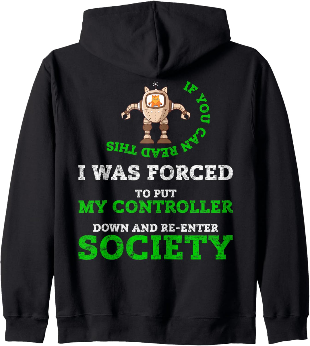 If You Can Read This Game Streamer Funny Gamer Dad Geek Gift Kapuzenjacke