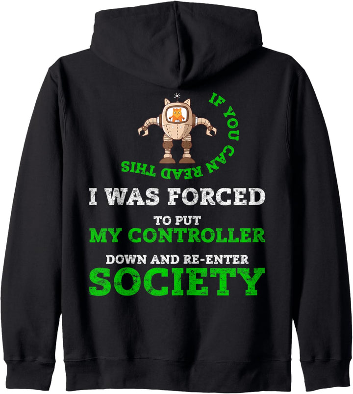 If You Can Read This Game Streamer Funny Gamer Dad Geek Gift Kapuzenjacke