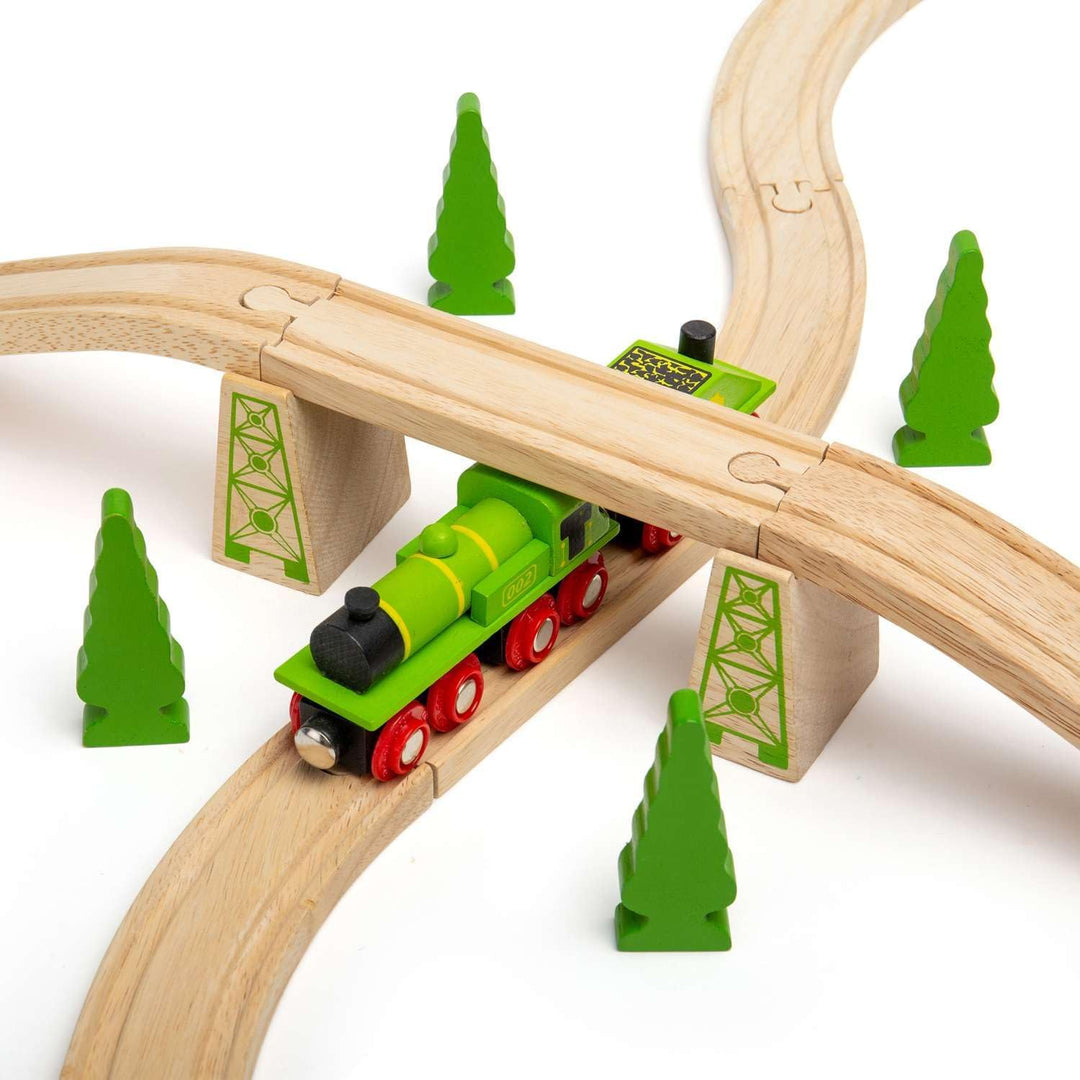 Bigjigs Rail Grosse grüne Lokomotive