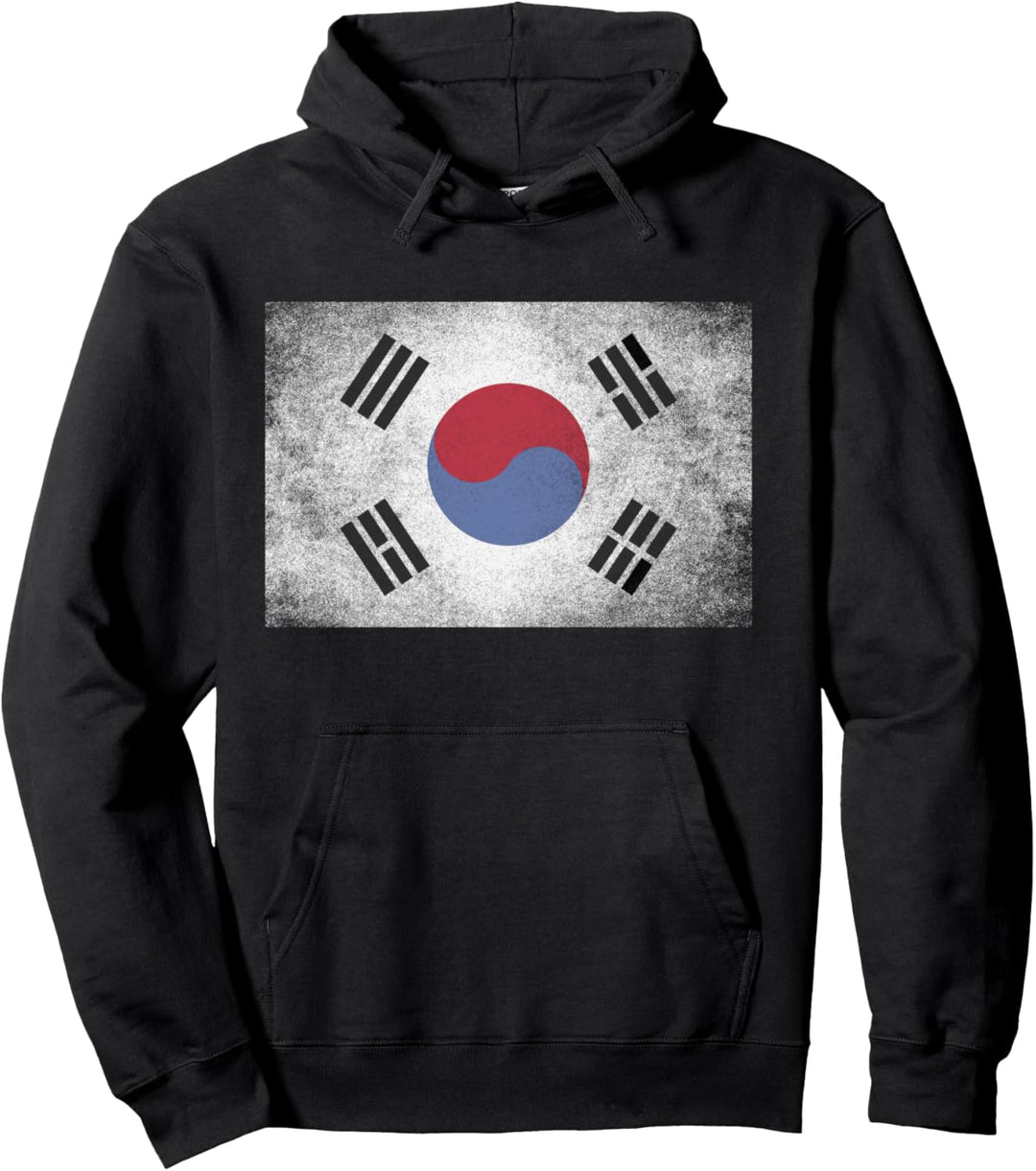 Koreanische Südkorea-Flagge Pride Landhaus Nationalfamilie Pullover Hoodie