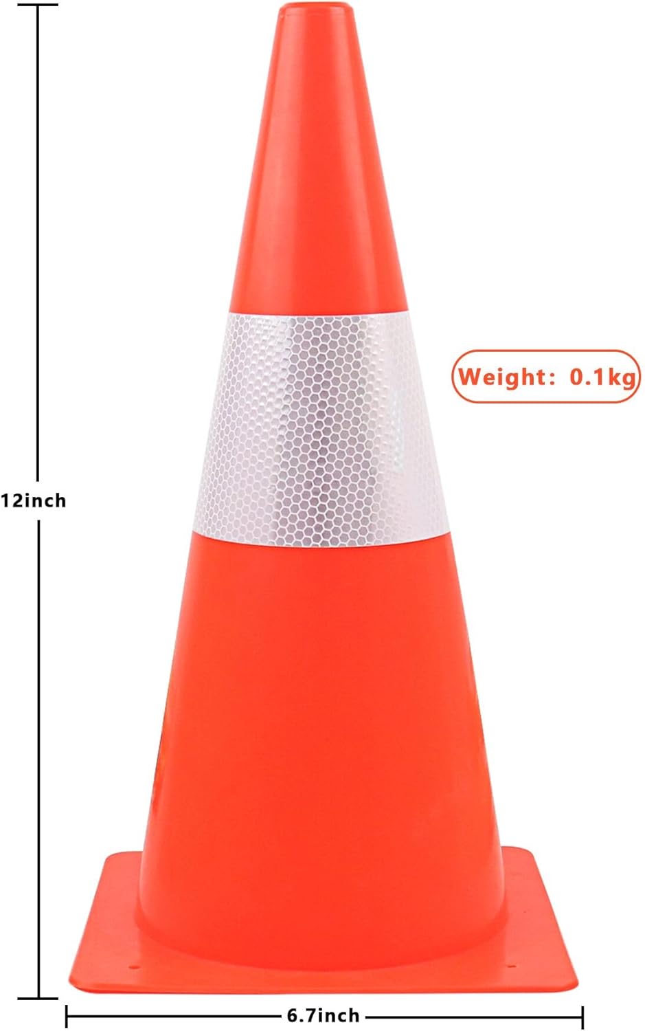 Warnkegel 30cm,4 Stück Verkehrshütchen Markierungshütchen,stapelbar Warnleitkegel Leitkegeln,Verkehr
