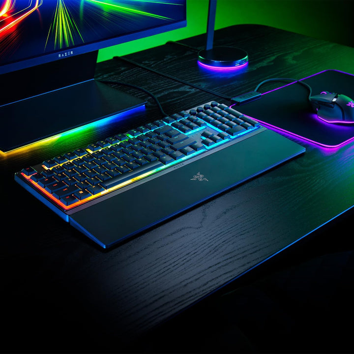 Razer Ornata V3 - Flache Mecha-Membran-Gaming Tastatur (Hybrid Mecha-Membran-Switches, Magnetische S
